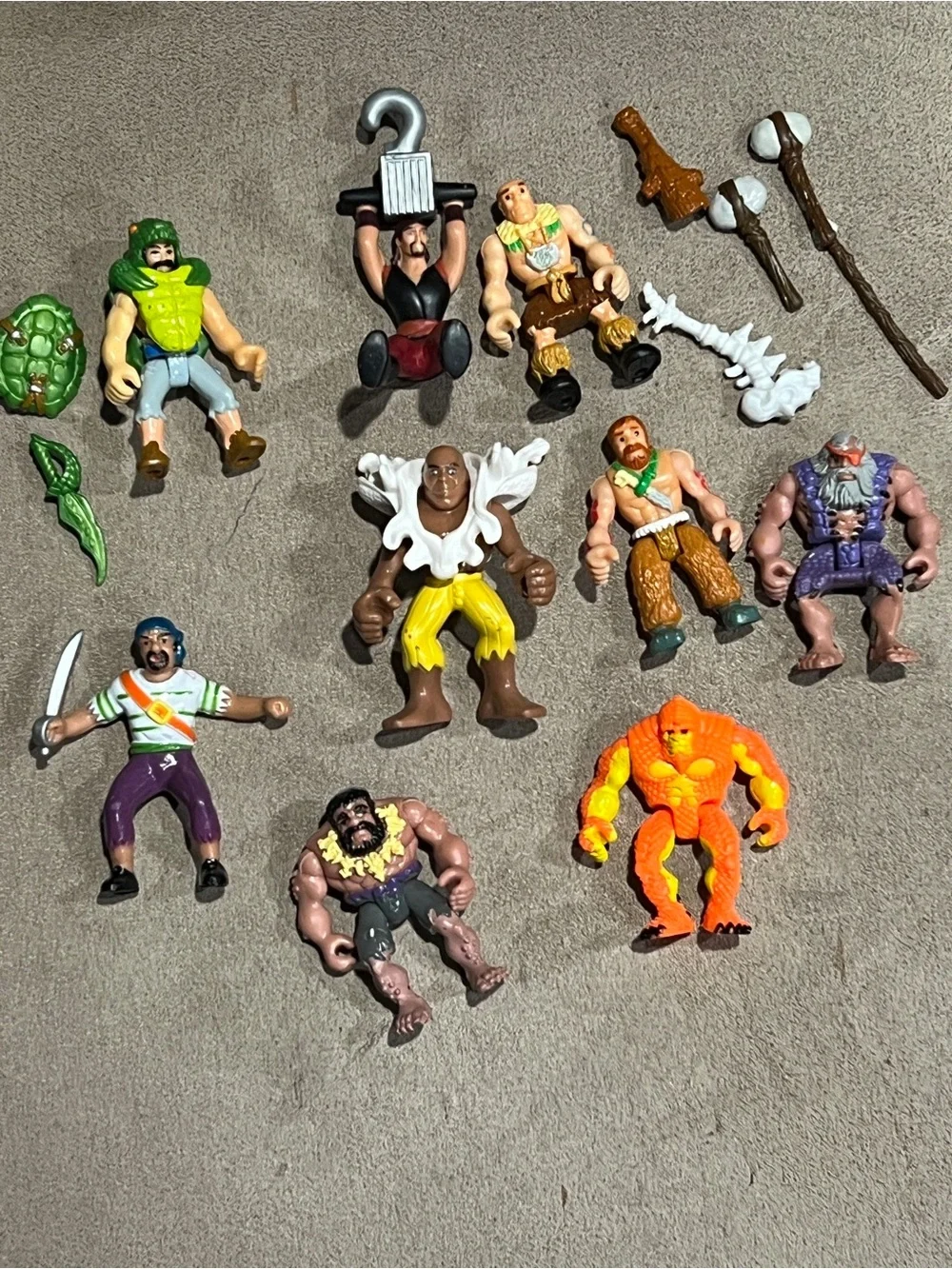 Imaginext Fisher-Price Caveman & Pirate  Figures Toys 2004 lot of 9